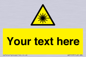 Custom Laser Hazard Sign